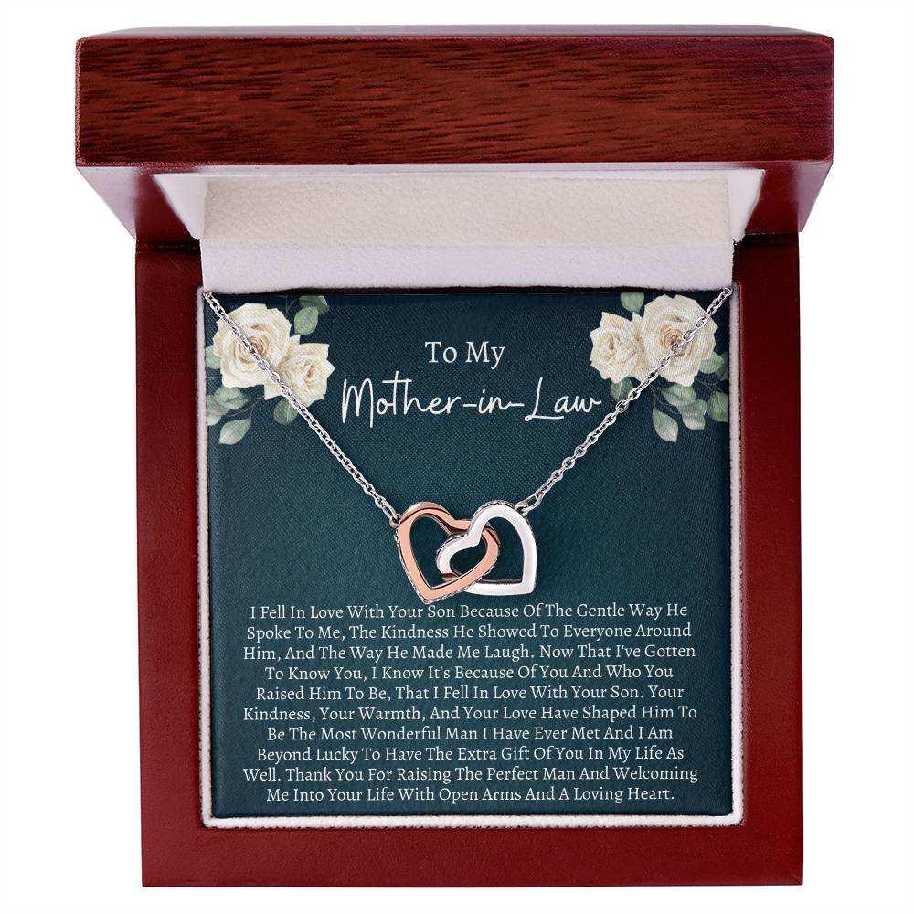 Gift For Mother In Law Interlocking Interlocking Hearts Necklace