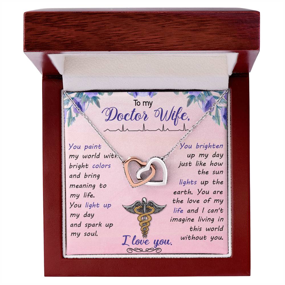 Interlocking Hearts Necklace Nurse Graduation Gift Nurse Gift Nurse Necklace Future Nurse Gift Gift For Nurse