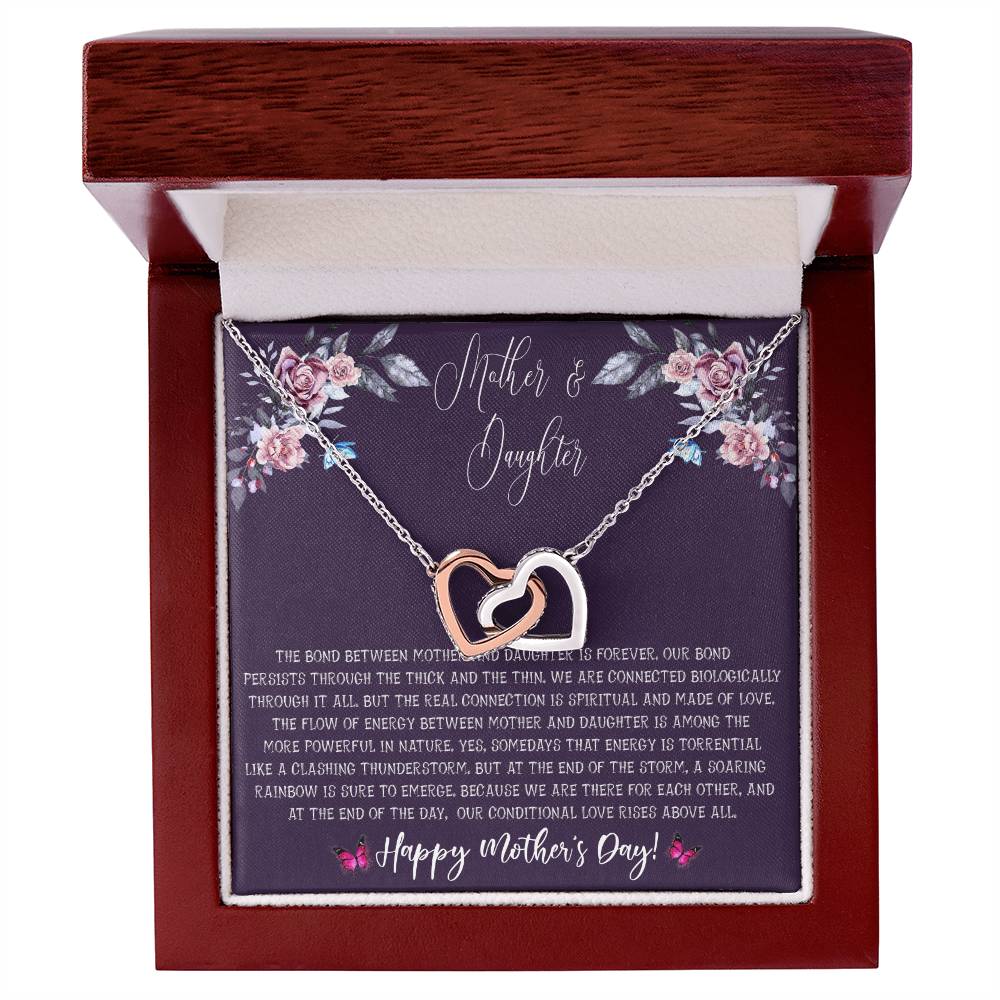 Mother'S Day Gift From Daughter - Mother Daughter Necklace Gifts For Mom Interlocking Hearts Necklace