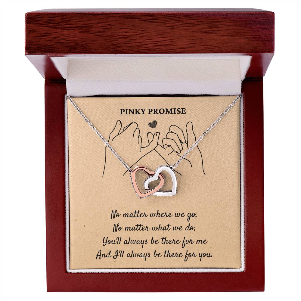 Pinky Promise - Interlocking Hearts Necklace