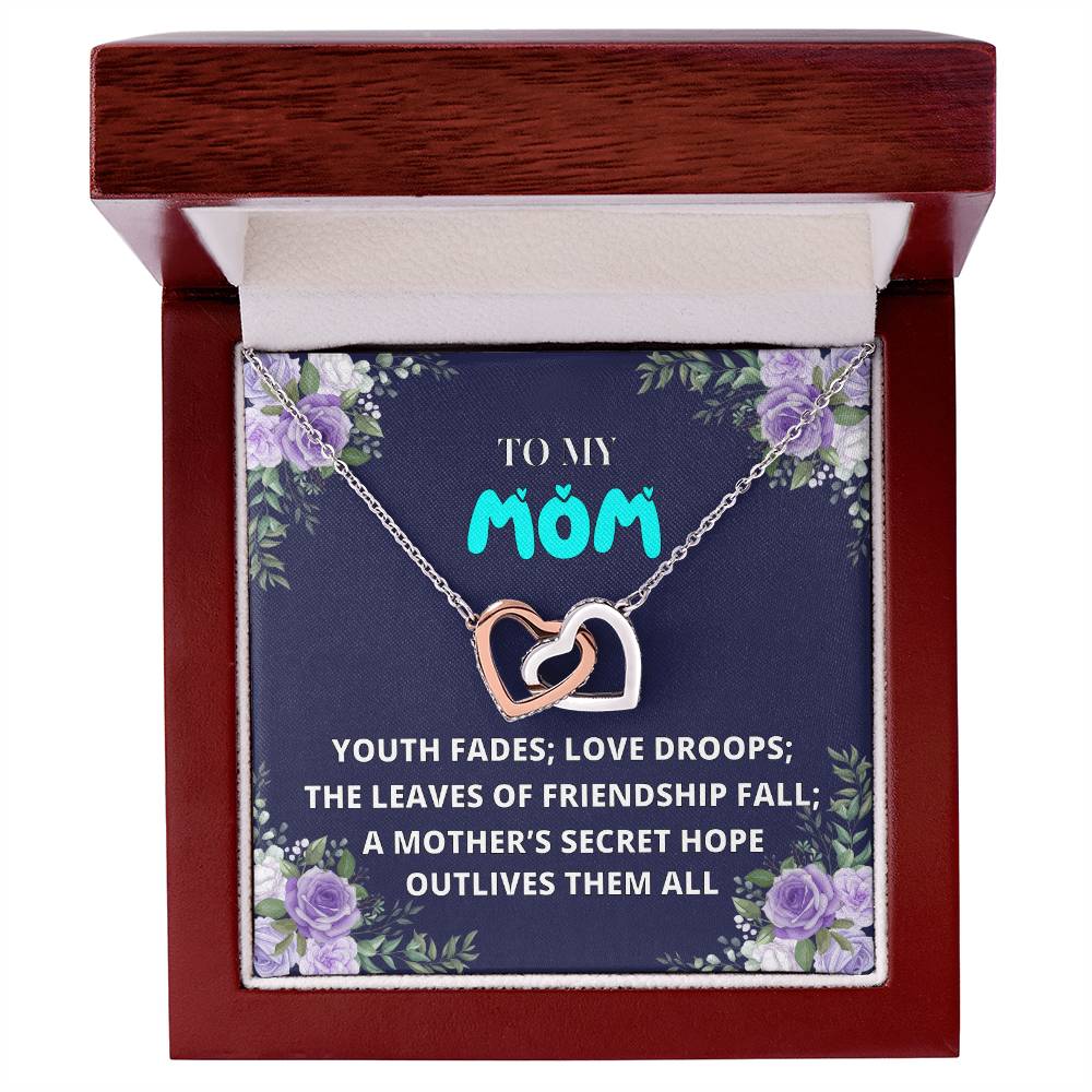 Mothers Day Gift From Daughter Son - Mother Necklace Gifts For Mom Mom Necklace Interlocking Hearts Interlocking Hearts Necklace