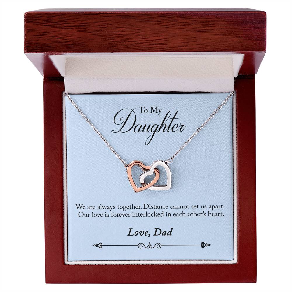Necklace Of Dad Daughter Interlocking Hearts Interlocking Hearts Necklace
