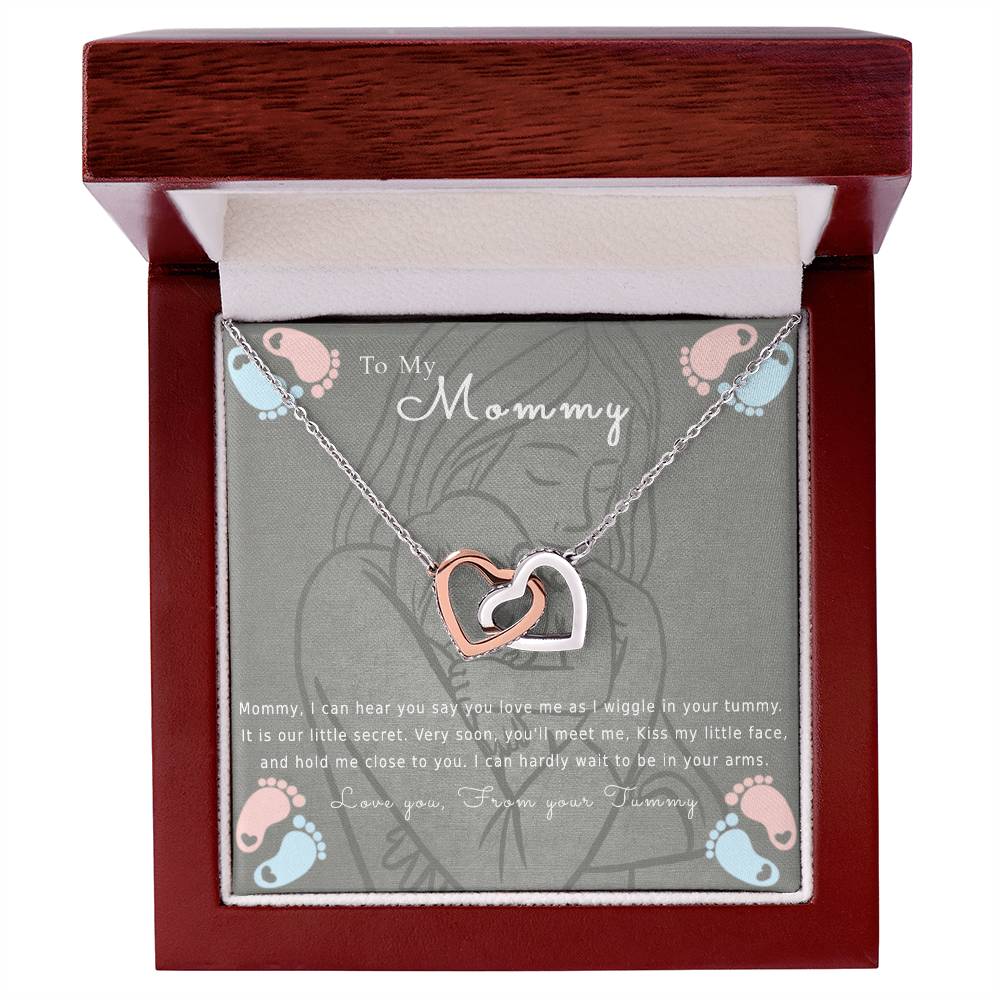 To My Mommy Interlocking Hearts Necklace