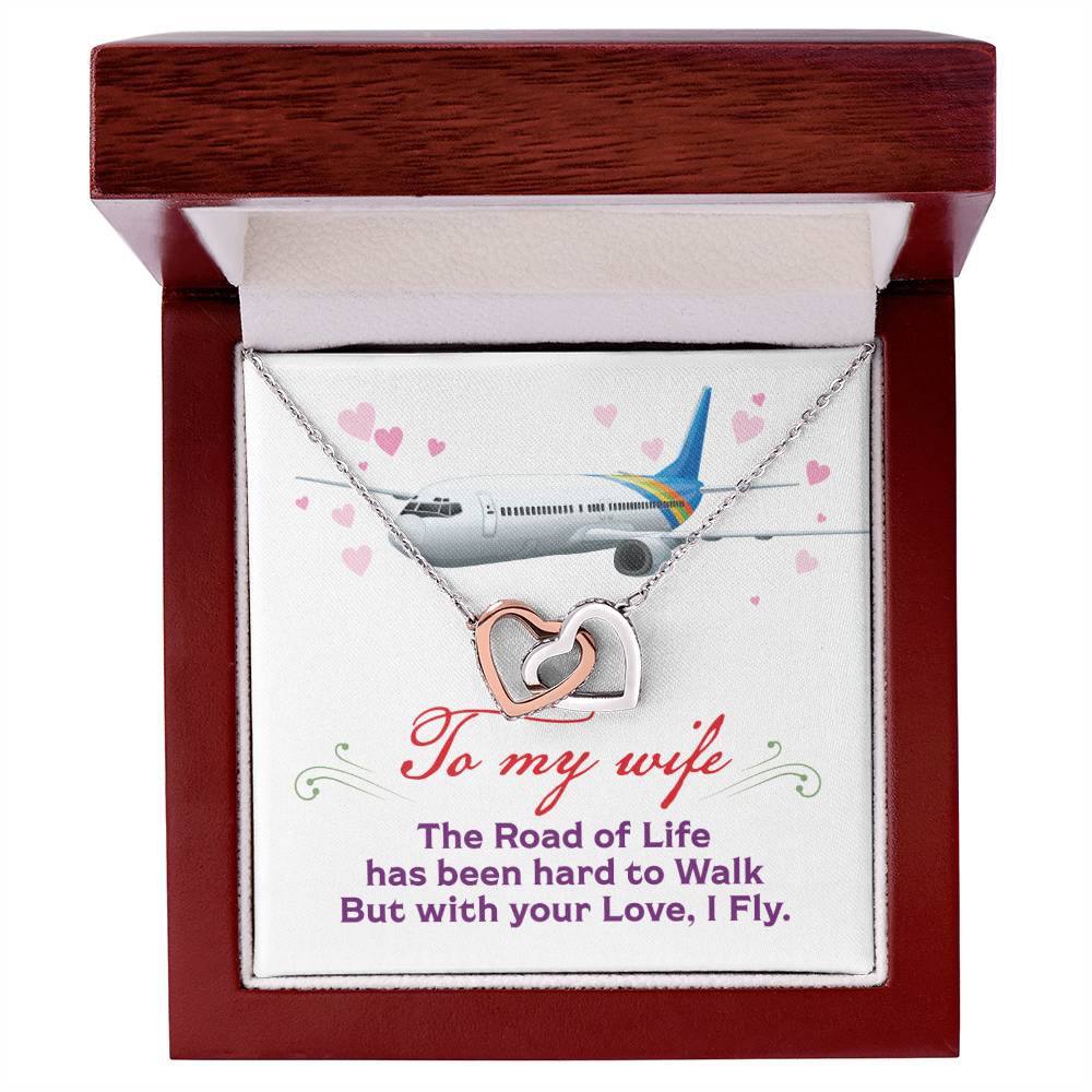Pilot'S Wife - Interlocking Heart Necklace Interlocking Hearts Necklace