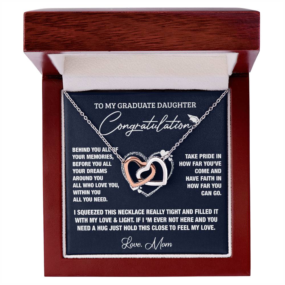 All Of Your Memories Interlocking Hearts Necklace