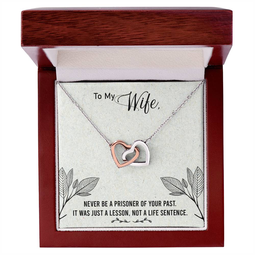 Gift For You My Wife. Interlocking Hearts Necklace