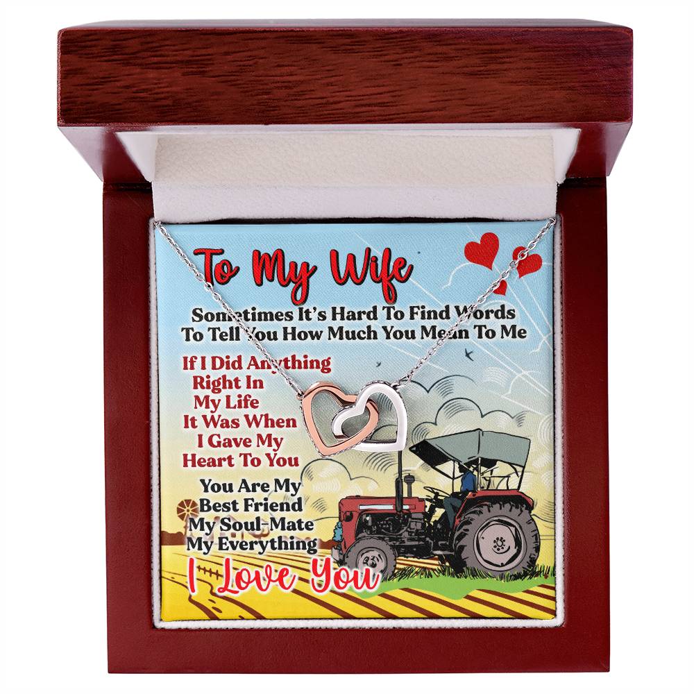 Farmer'S Wife - Interlocking Heart Necklace Interlocking Hearts Necklace