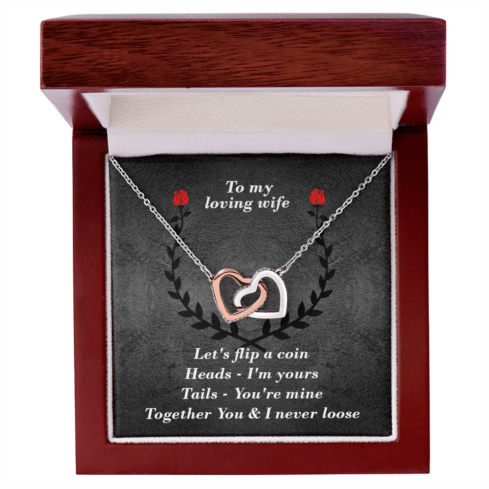 You & I Interlocked Hearts Necklace. Interlocking Hearts Necklace