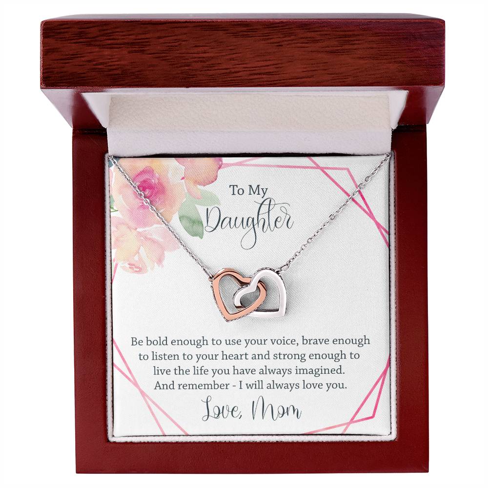 Interlocking Heart Necklace - Be Bold Enough Interlocking Hearts Necklace