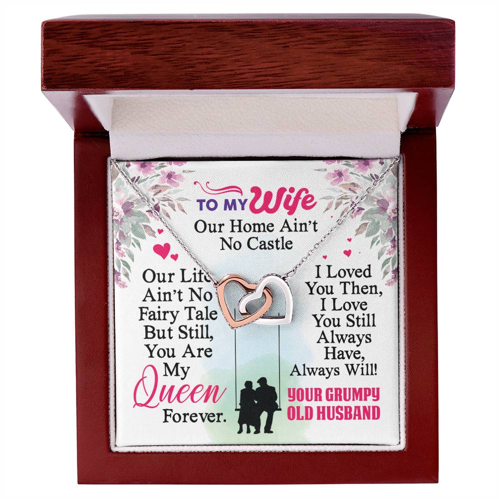 Gift For Wife - Interlocking Heart Necklace Interlocking Hearts Necklace