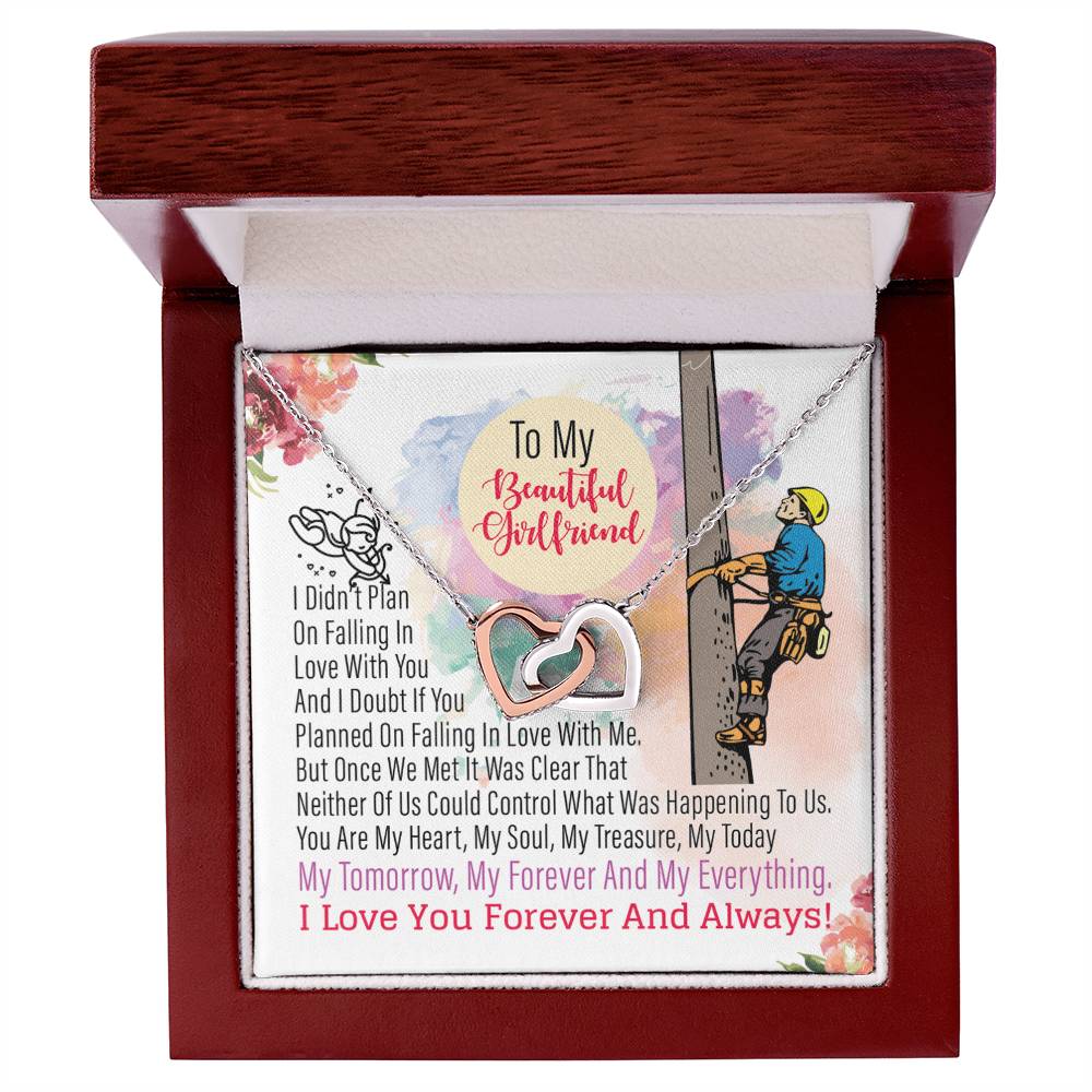 Lineman'S Girlfriend - Interlocking Heart Necklace Interlocking Hearts Necklace