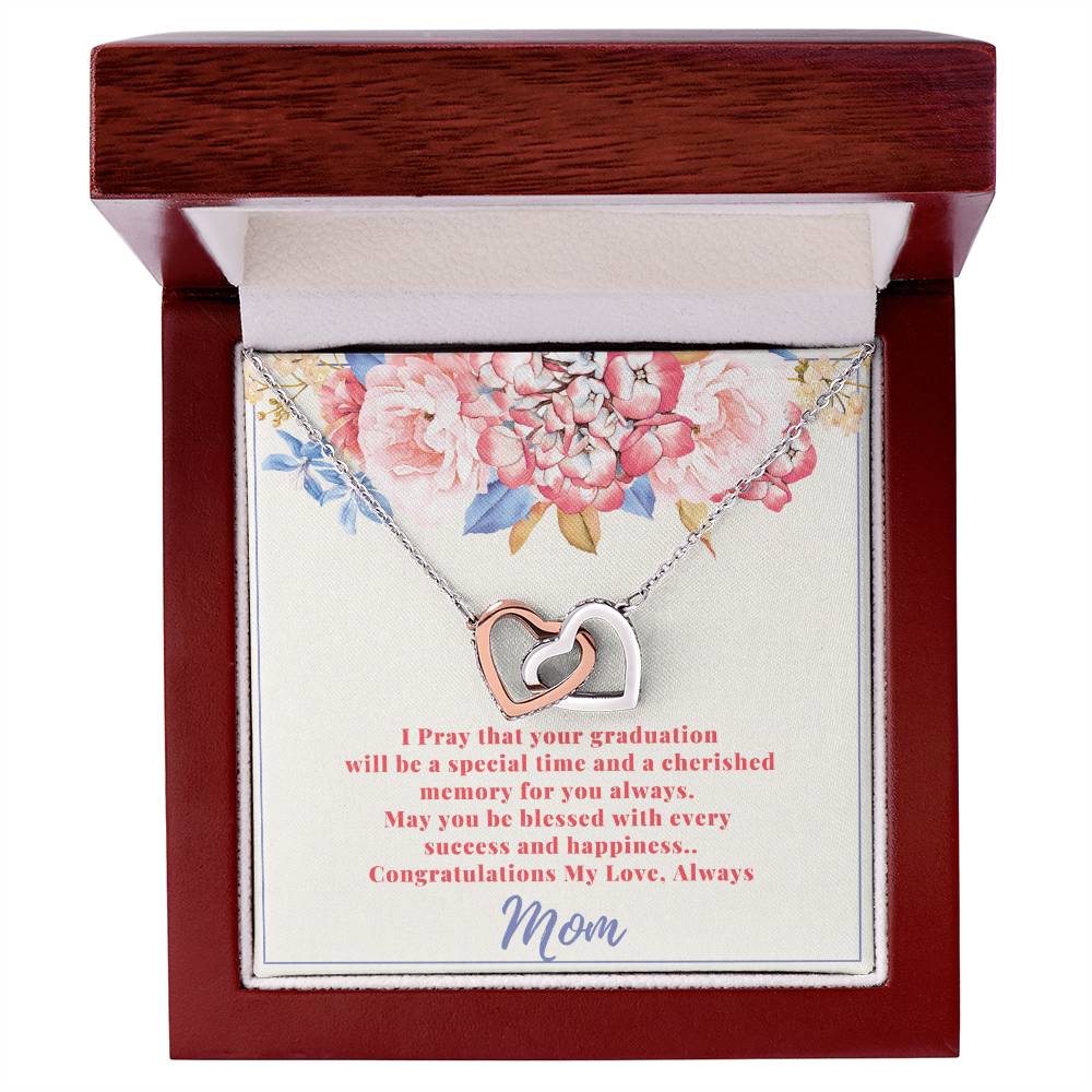 Graduation Gifts For Daughter From Mom Interlocking Hearts Necklace