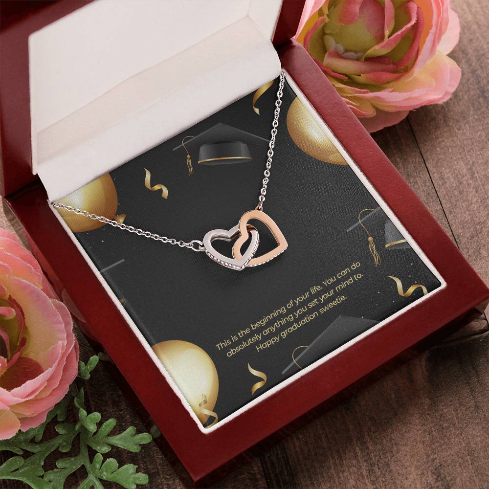 The Beginning Of Your Journey - Interlocking Hearts Necklace
