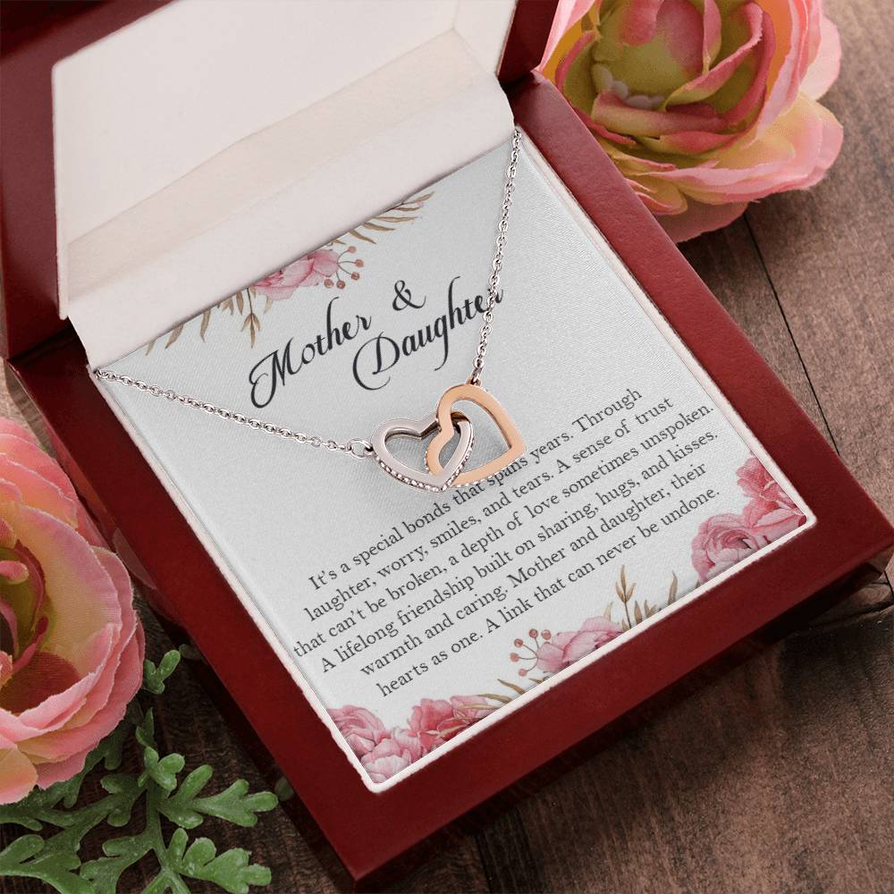 Interlocking Heart Necklace Mother And Daughter Interlocking Hearts Necklace