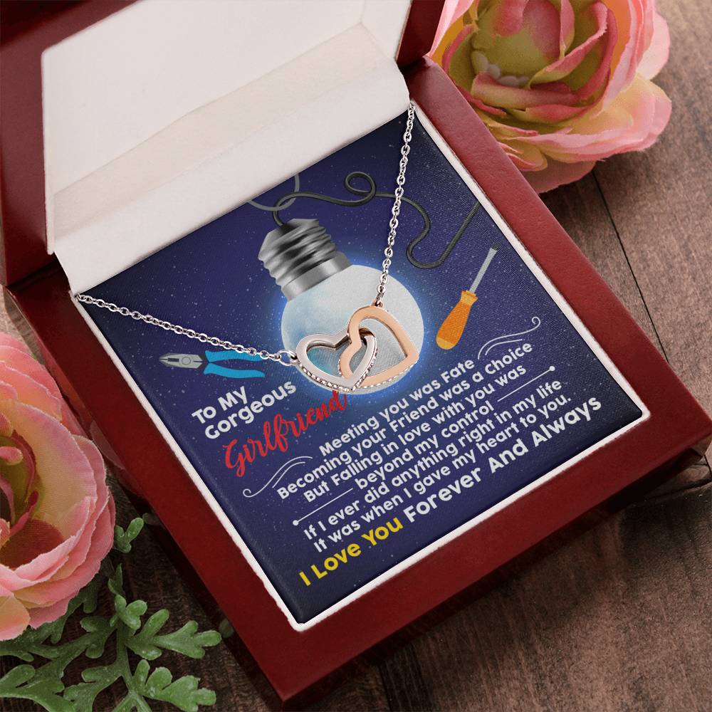 Electrician'S Girlfriend - Interlocking Heart Necklace Interlocking Hearts Necklace