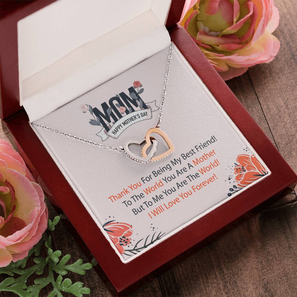 The Perfect Mother'S Day Gift. Interlocking Hearts Necklace