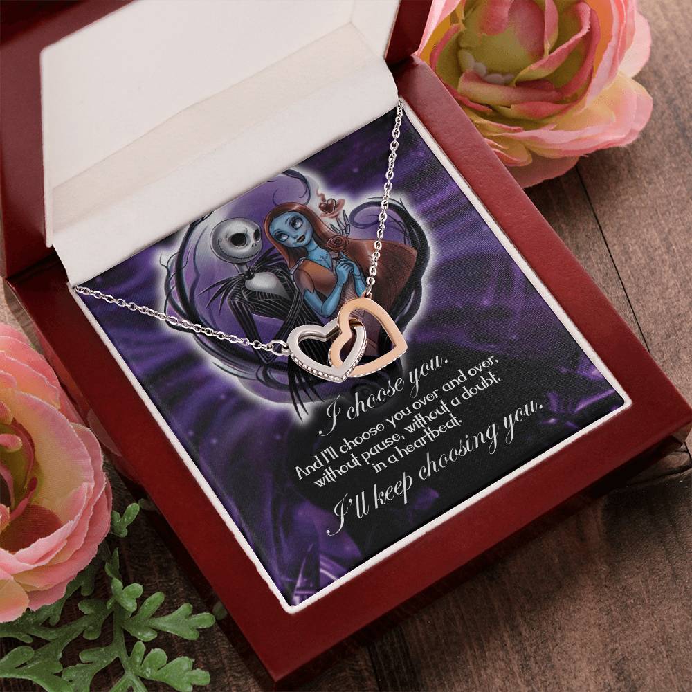 Keep Choosing You Interlocking Interlocking Hearts Necklace