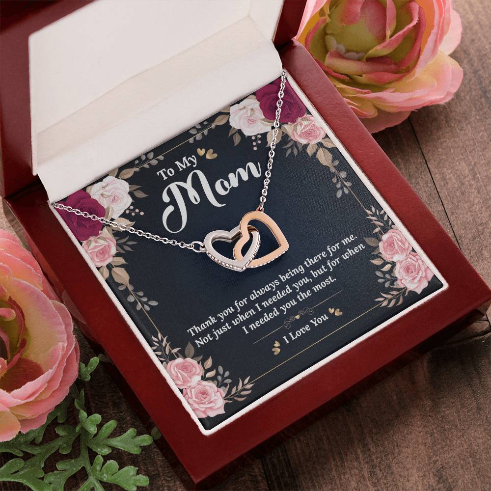 Interlocking Hearts Necklace - Best Birthday Gift For Mom