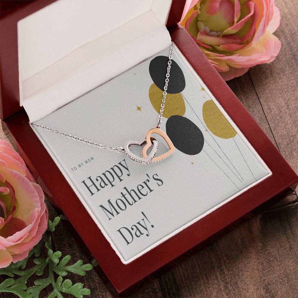 To My Mom Interlocking Hearts Necklace