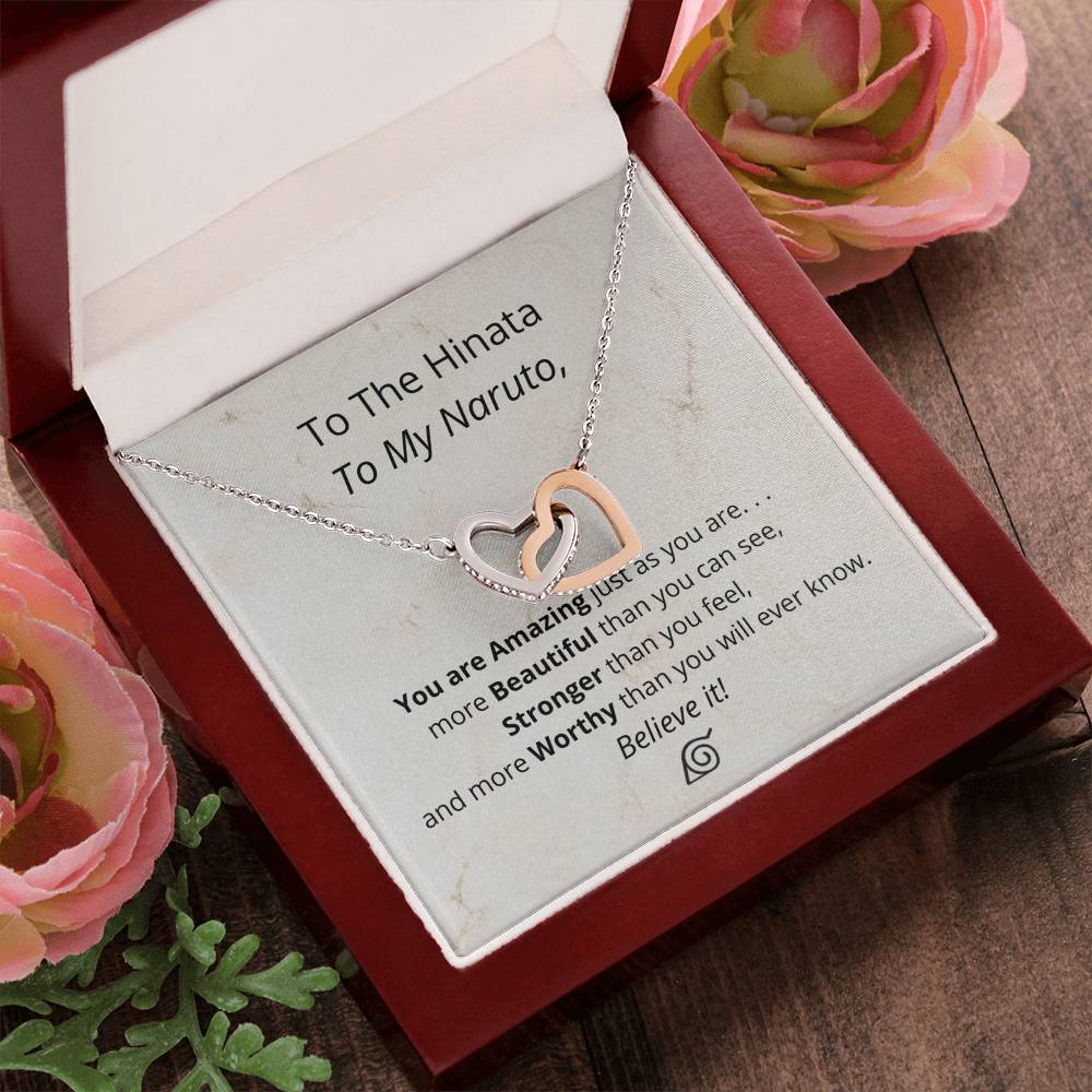 You'Re Amazing Believe It! - Necklace Interlocking Hearts Necklace