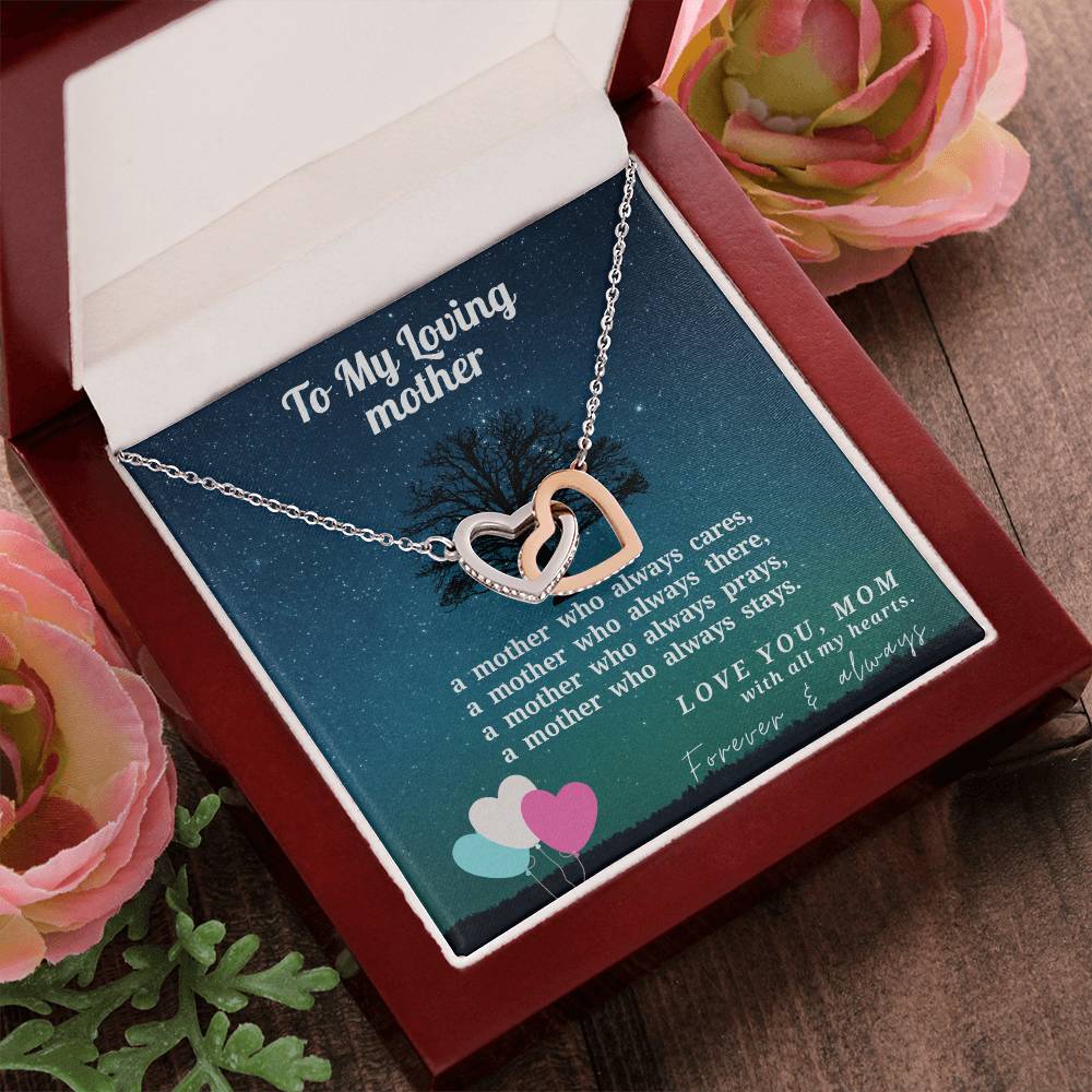 Best Gift For Loving Mother - Best Gift For Christmas Interlocking Hearts Necklace