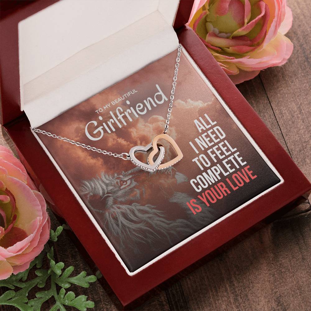 All I Need Is Your Love -Interlocking Hearts Necklace