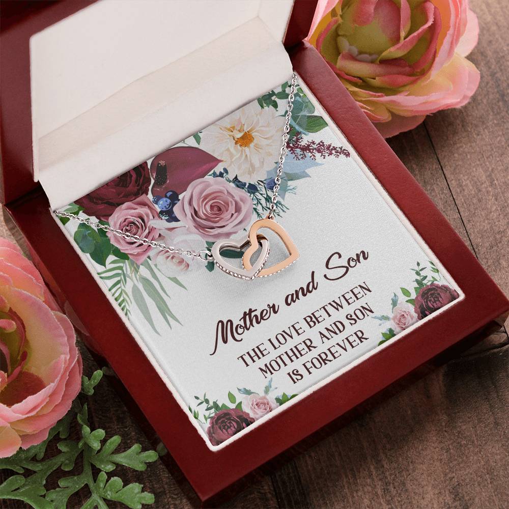 Mother Son Necklace Mother And Son Necklace Mom Jewelry From Son Interlocking Hearts Necklace Gift For Mom From Son Mother And Son Gifts
