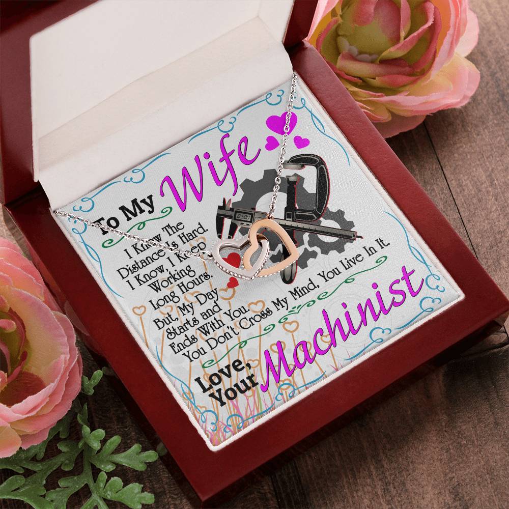 Machinist'S Wife - Interlocking Heart Necklace Interlocking Hearts Necklace