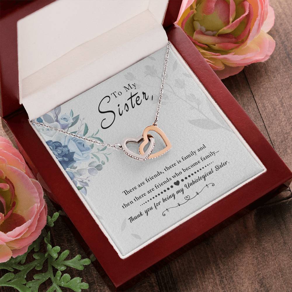 To My Sister Interlocking Hearts Interlocking Hearts Necklace