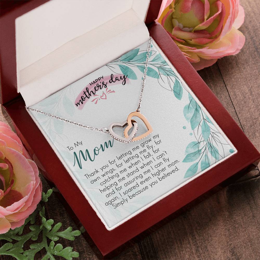 Mother'S Day Gift Necklace For Mom Mother'S Day Necklace Best Gift For Mom Mother'S Day Necklace Interlocking Hearts Necklace