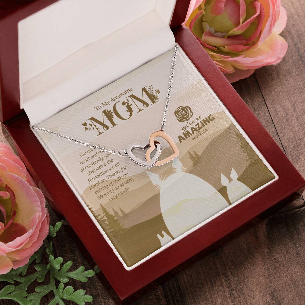Special Edition. You Are The Heart & Soul Of Our Family Mom Interlocked Hearts Necklace Tm2V10 Interlocking Hearts Necklace