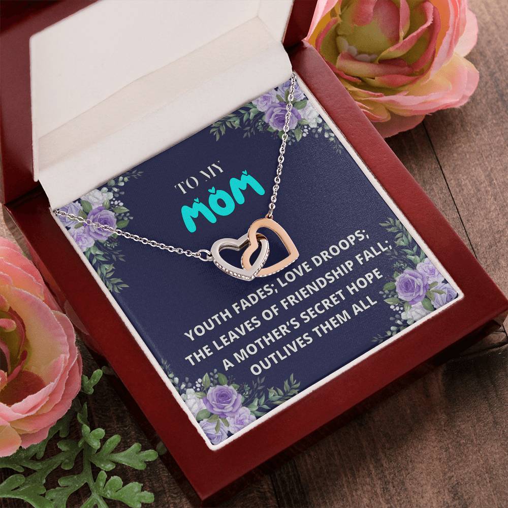 Mothers Day Gift From Daughter Son - Mother Necklace Gifts For Mom Mom Necklace Interlocking Hearts Interlocking Hearts Necklace