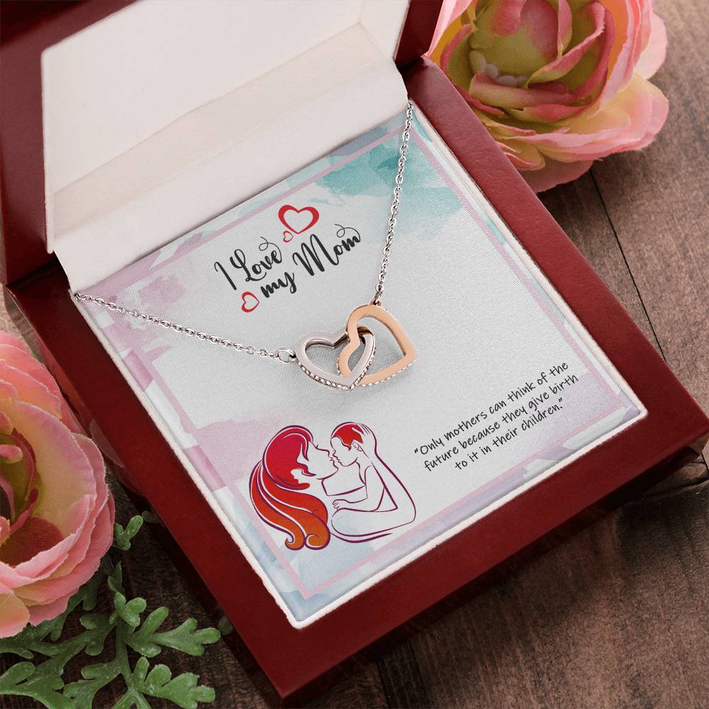 Wishing You Happy Mother'S Day - Necklace Interlocking Hearts Necklace