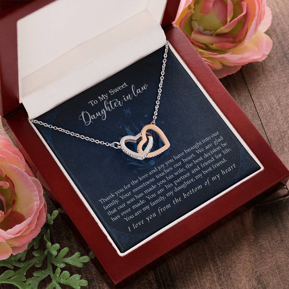 Collection Daughter In Law - Love And Joy - Necklace Interlocking Hearts Necklace