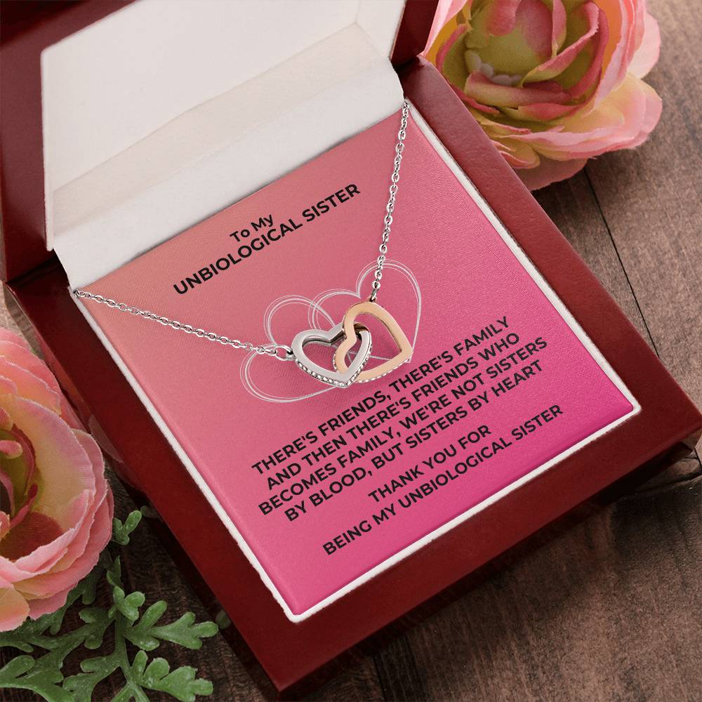 Unbiological Sister - Interlocking Hearts Interlocking Hearts Necklace