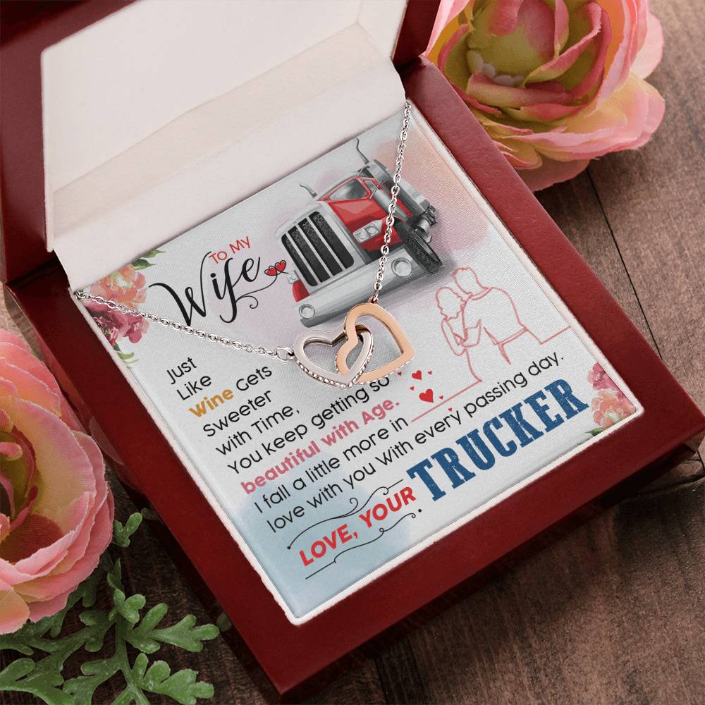 Trucker'S Wife - Interlocking Heart Necklace Interlocking Hearts Necklace