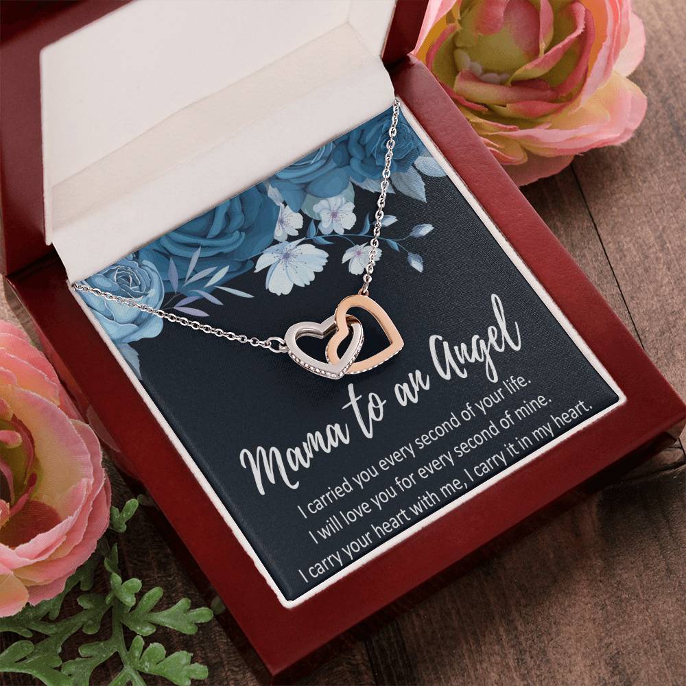 Miscarriage Necklace Gift For Moms Interlocking Hearts Necklace