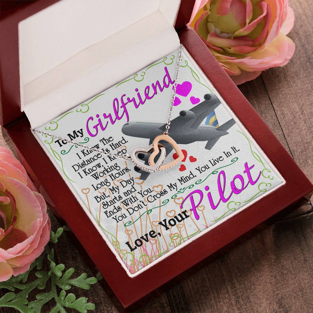Pilot'S Girlfriend - Interlocking Heart Necklace Interlocking Hearts Necklace