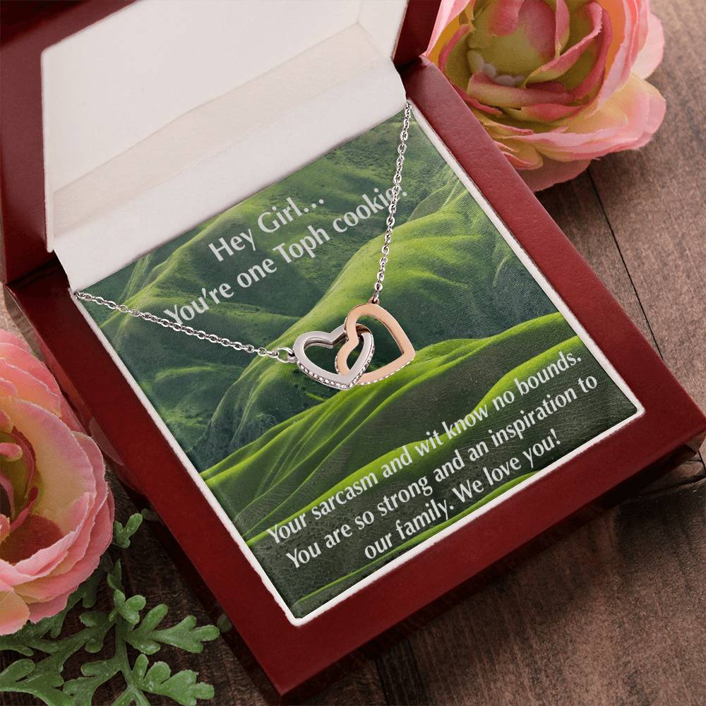 You'Re One Toph Cookie! Atla Fan Jewelry- By Geekchic Interlocking Hearts Necklace