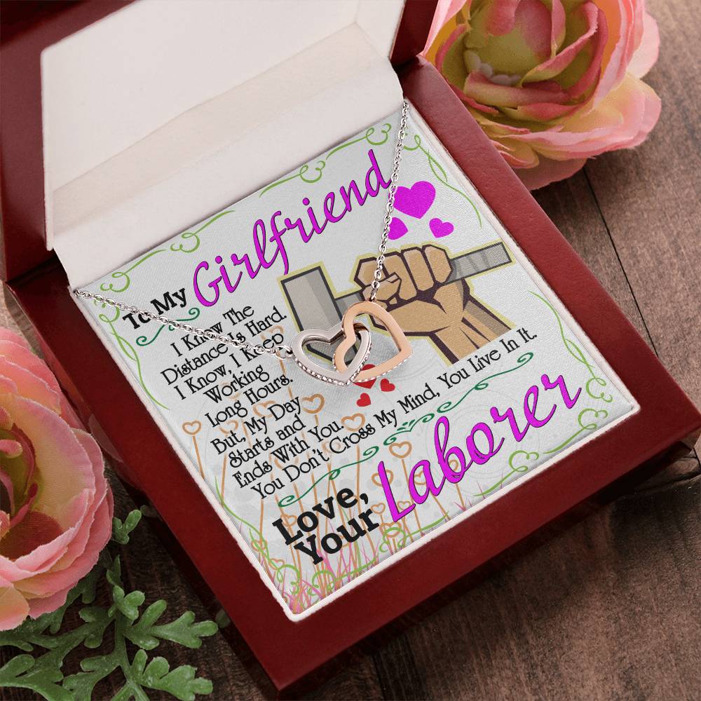 Laborer'S Girlfriend - Interlocking Heart Necklace Interlocking Hearts Necklace