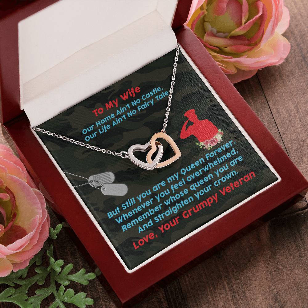 Veteran'S Wife - Interlocking Heart Necklace Interlocking Hearts Necklace