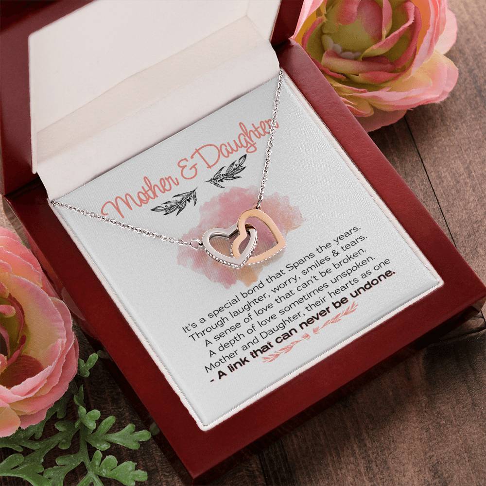 Gift For Mom - Interlocking Hearts Necklace