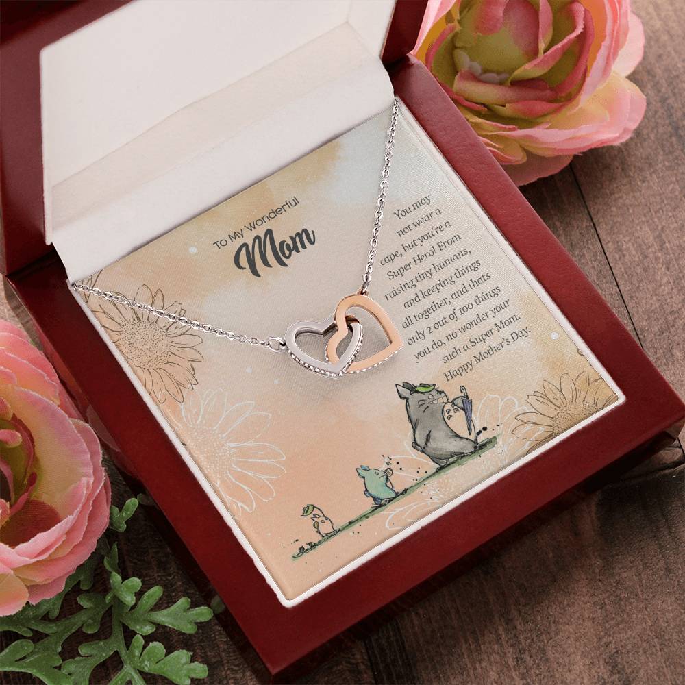 Special Edition Super Hero Mom Interlocked Heart Tm2V2 Interlocking Hearts Necklace