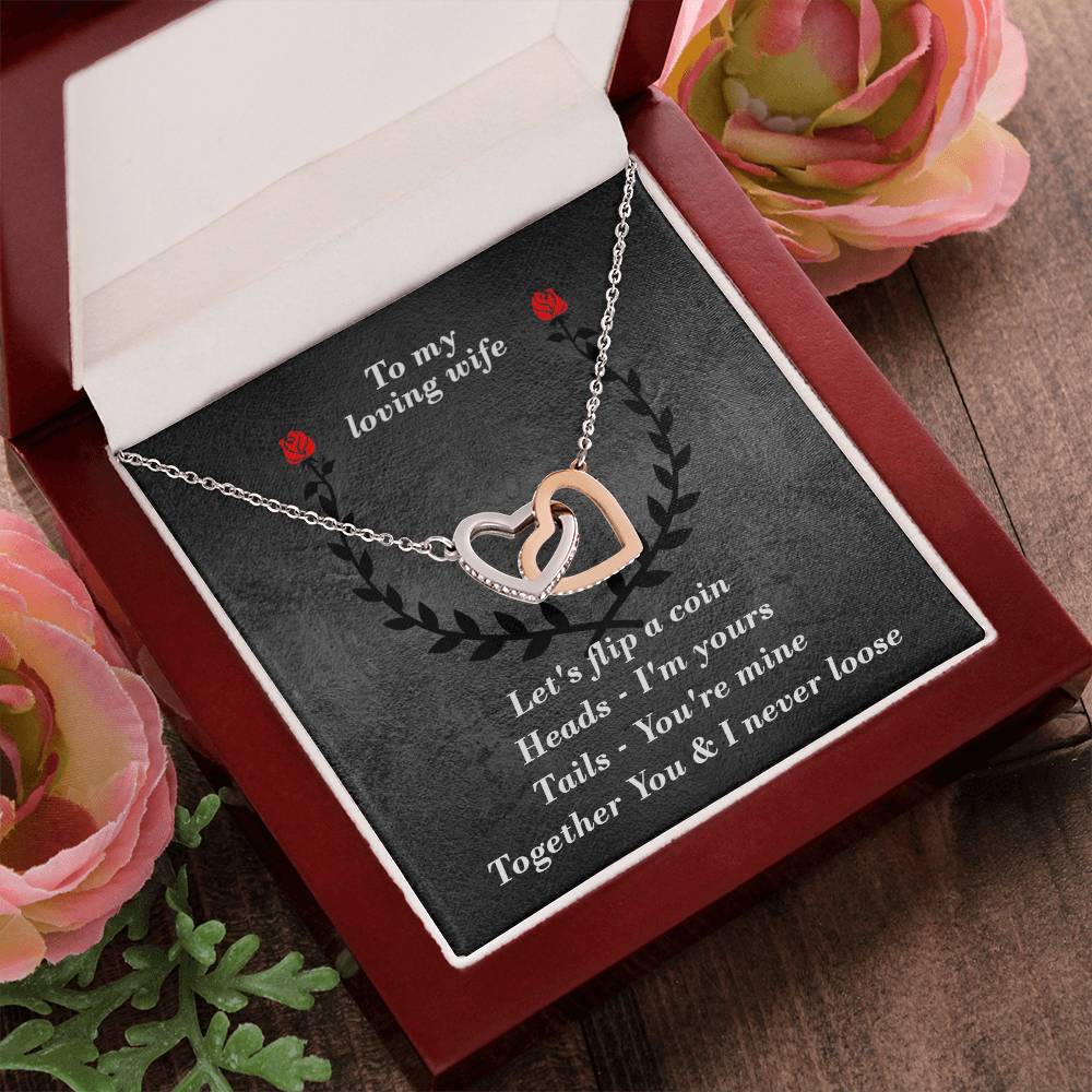 You & I Interlocked Hearts Necklace. Interlocking Hearts Necklace