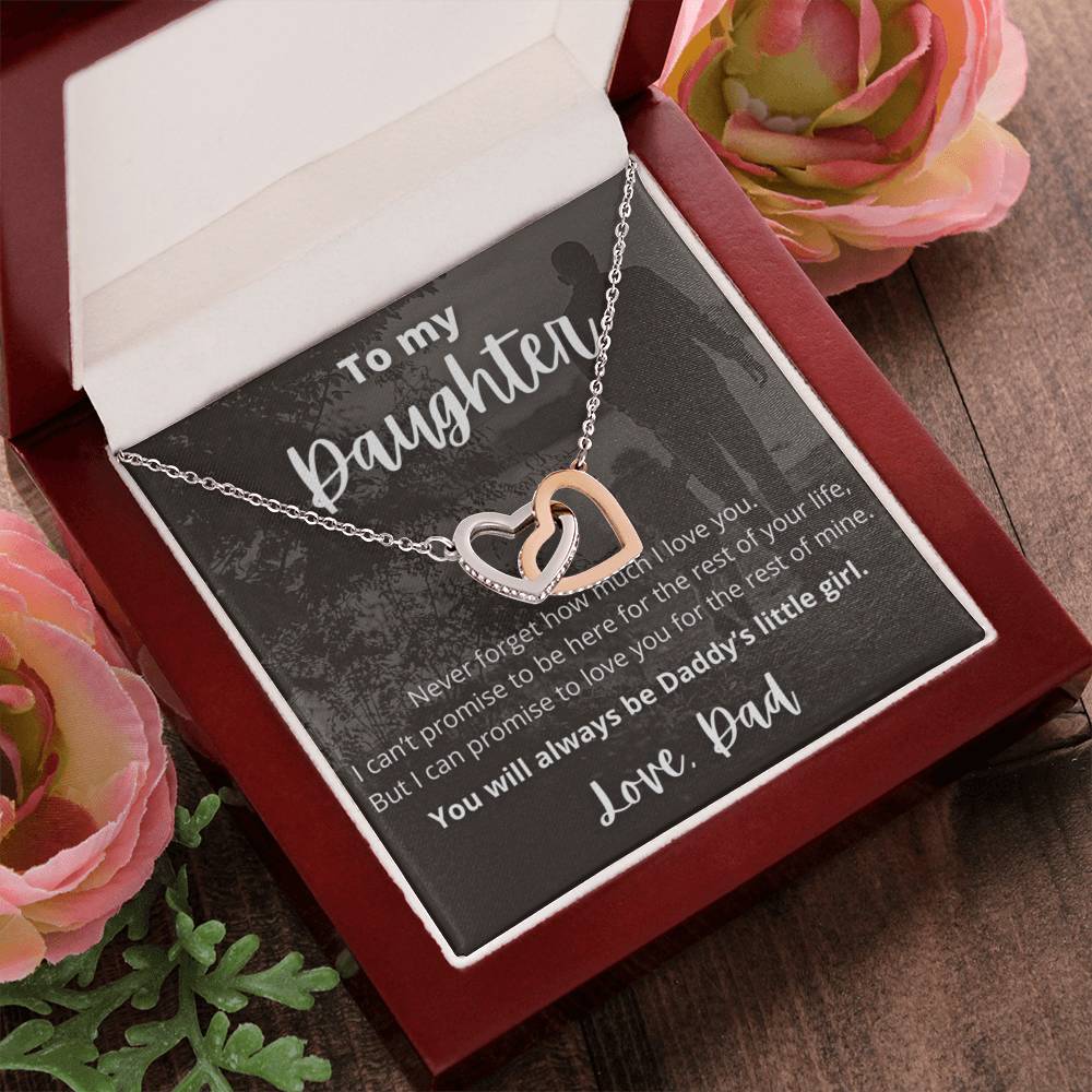 Interlocking Hearts Necklace - Daughter Gift