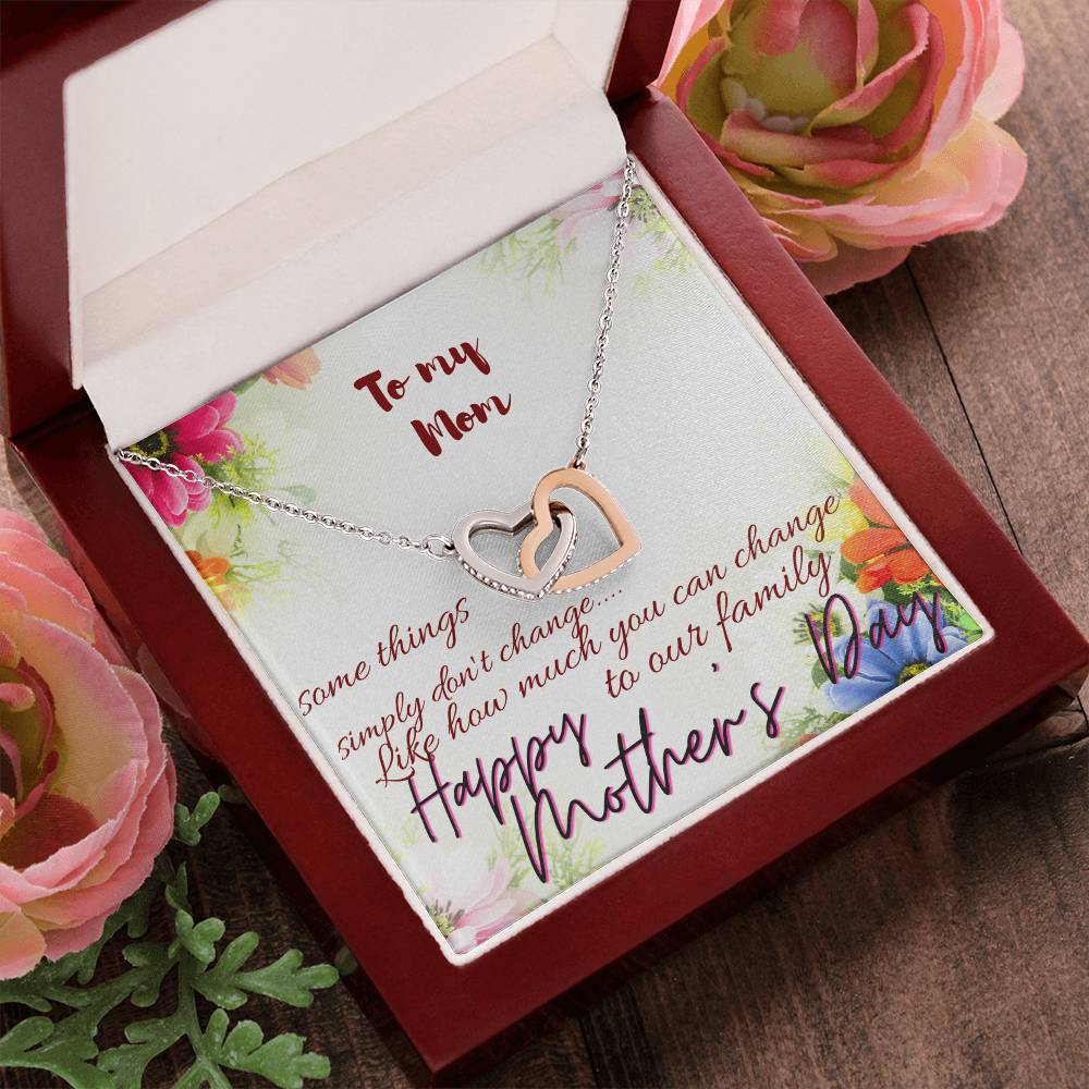 Mother'S Day Necklace Gift For Mom Mothers Day Gift To My Mom Necklace For Mom Mom'S Day Gift Mother Day Gift Set Interlocking Hearts Necklace