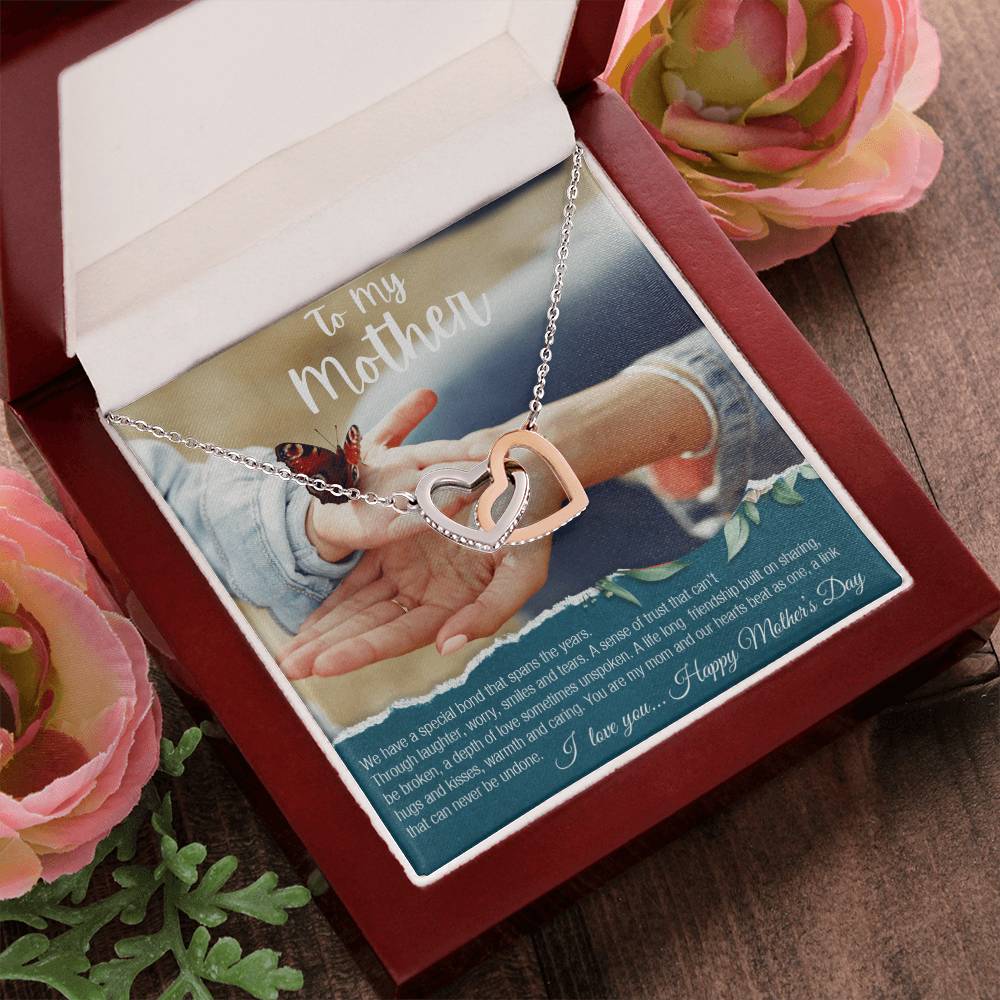 To My Mother Interlocking Hearts Interlocking Hearts Necklace