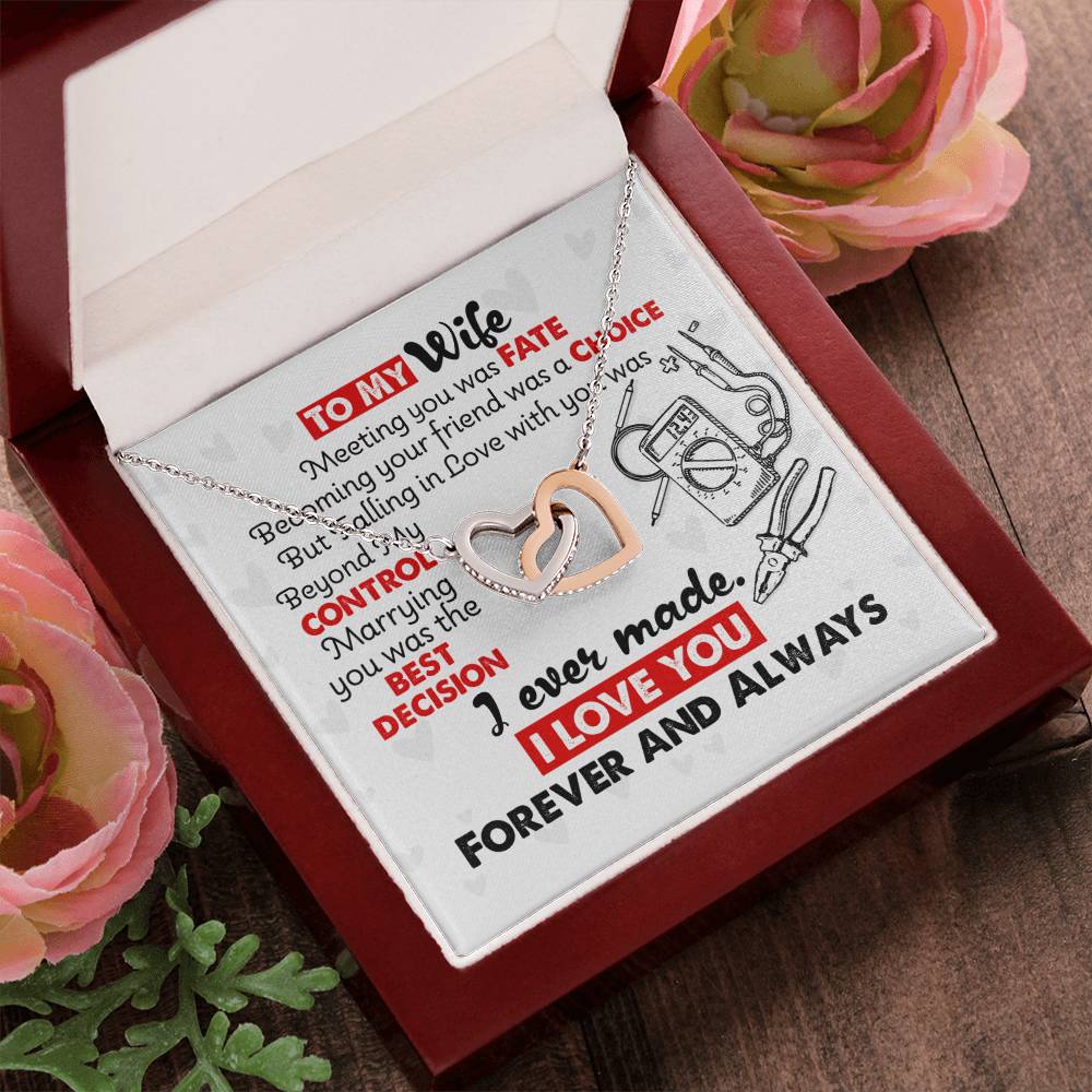 Electrician'S Wife - Interlocking Heart Necklace Interlocking Hearts Necklace