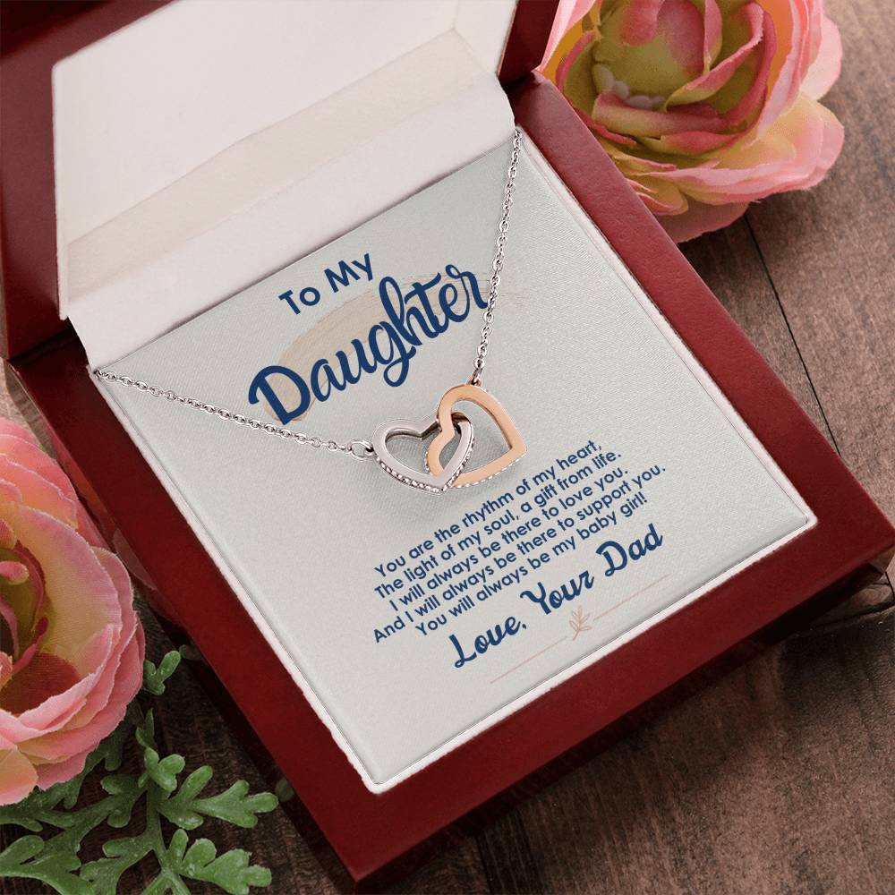 Collection Daughter - The Light Of My Soul - Interlocking Hearts Necklace