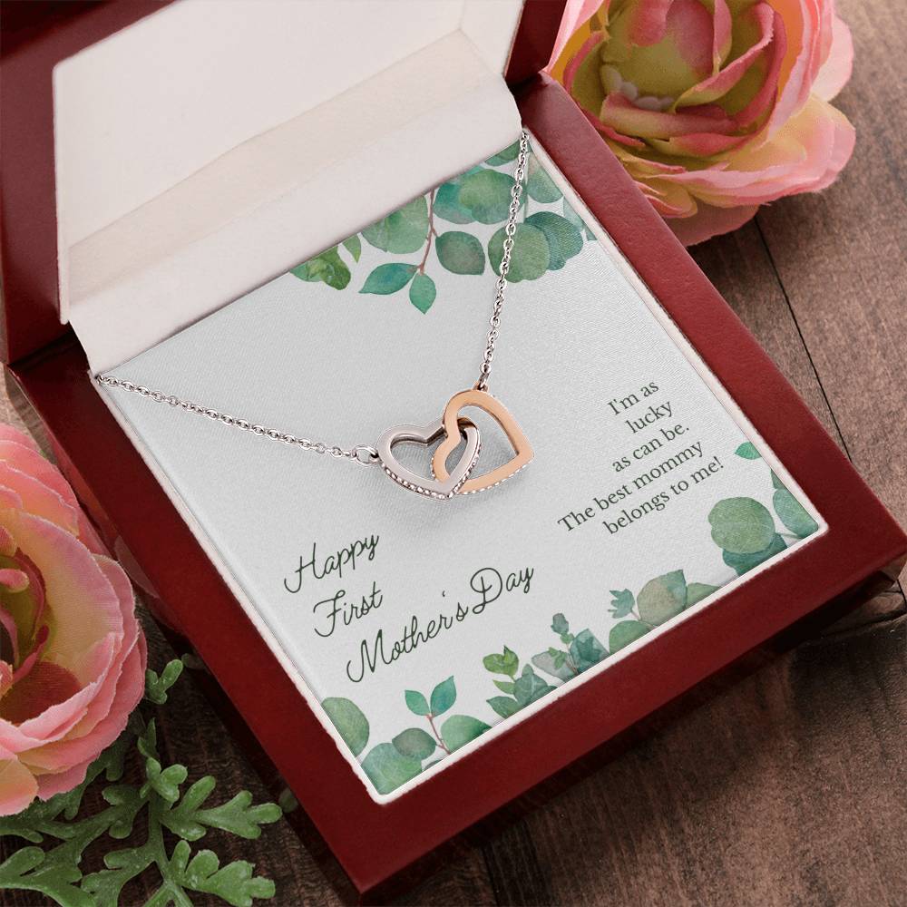 Mother'S Day Interlocking Hearts Necklace